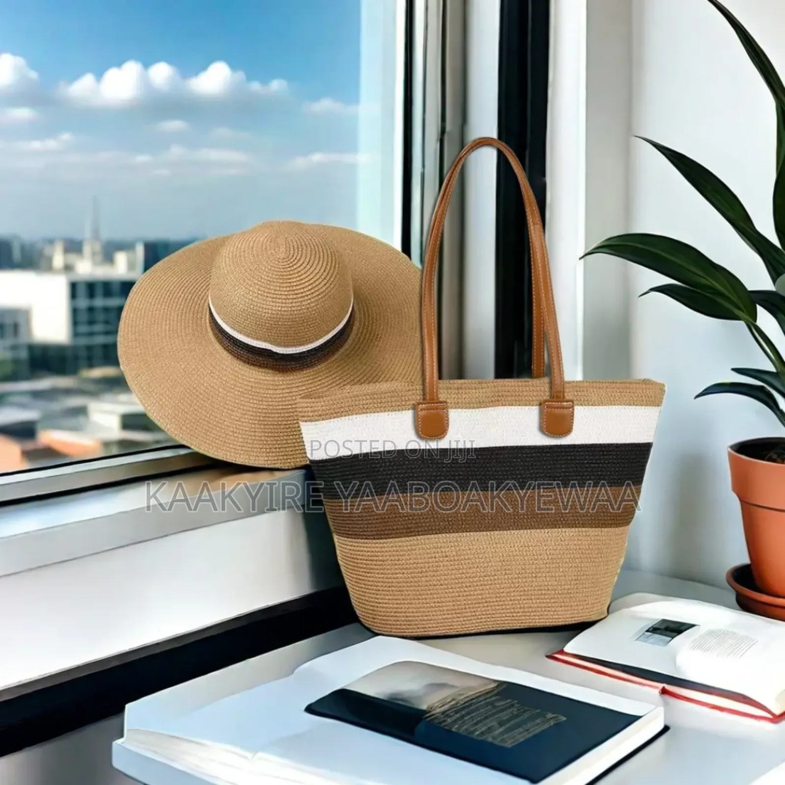 Beach Bag and Hat