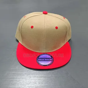 Two-Tone Flat Cap With Quality Material for Printing and Embroidery
