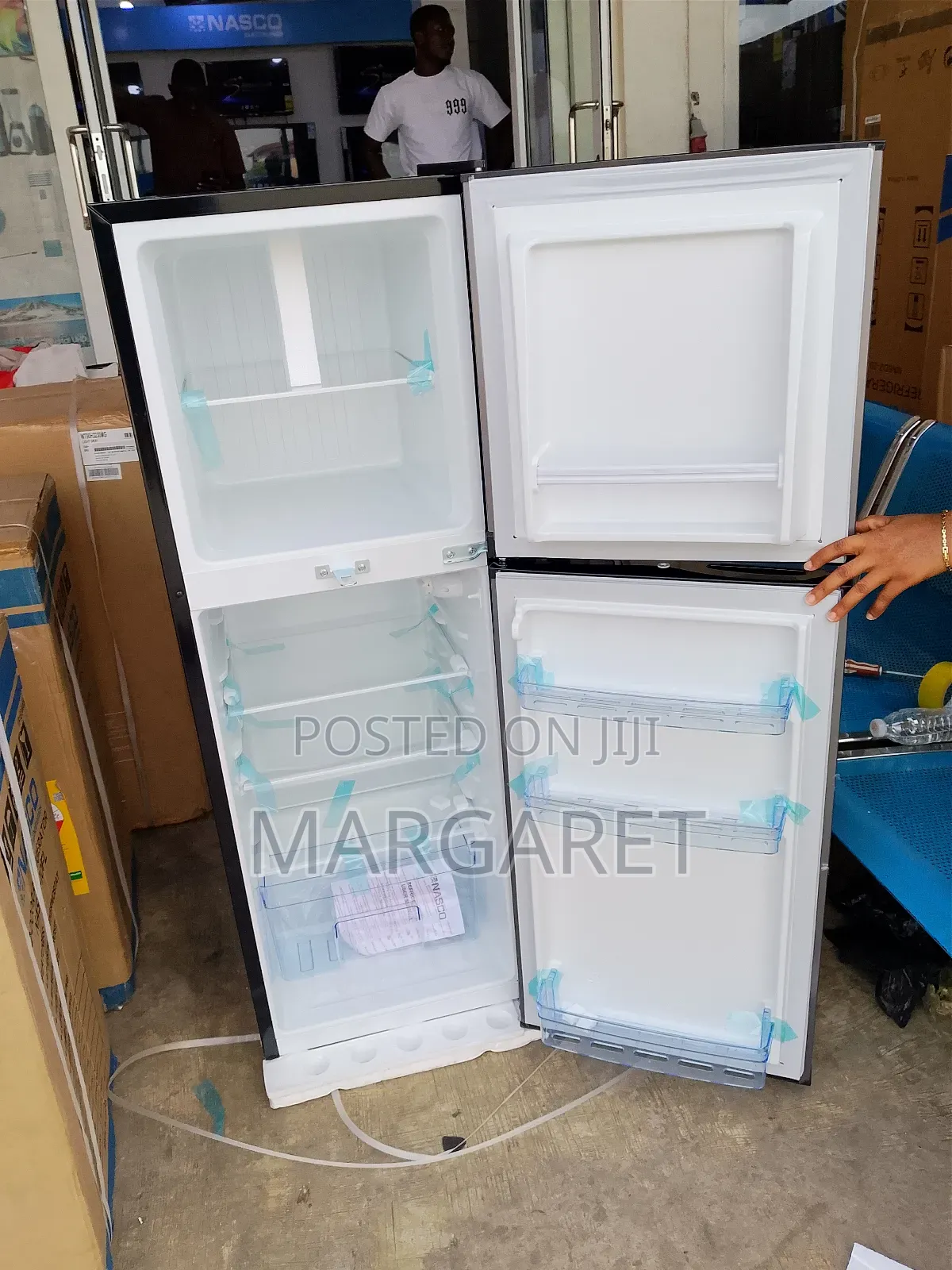 Eco Friendly Nasco 138 Litters Double Door Fridge