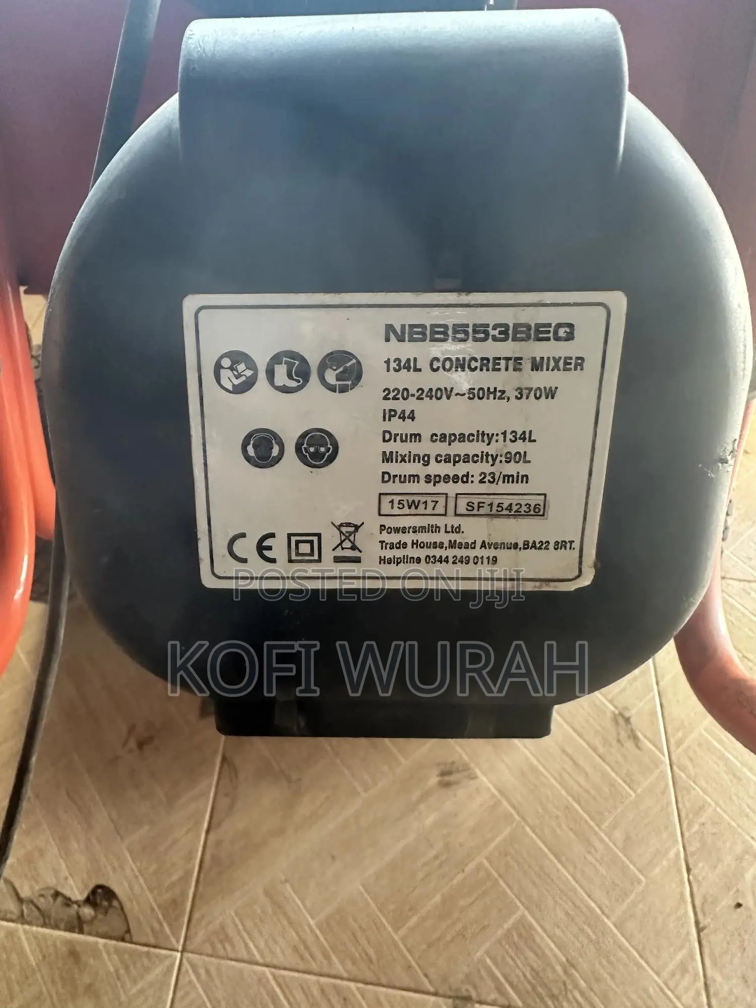 Concrete / Spice Mixer 134l