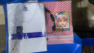 White Jalabiya and Scarf Robe (Kids)