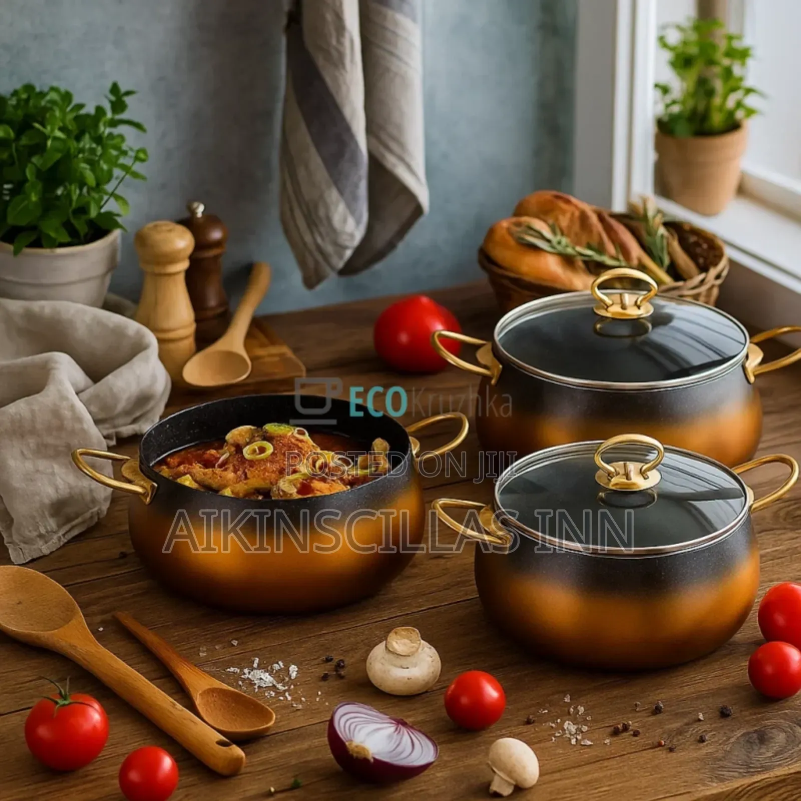 6pcs Gold Luxury Set
