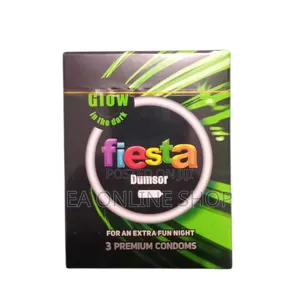 Fiesta Condom - Dumsor ( Glow in the Dark) 23 Pcaks of 3 in 1