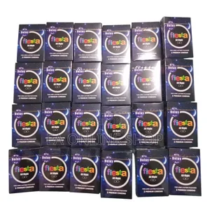 Fiesta All Night Condom With Delay Gel . 24 Packs of 3 in 1
