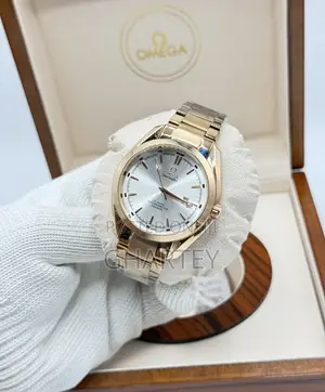Omega Seamaster Mens Watch in Rosegold Rosegold Silver