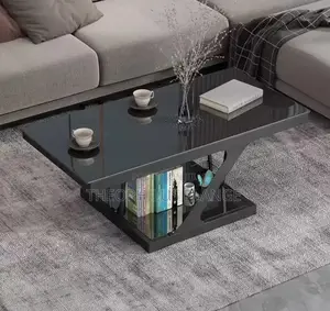 All Black Glass Living Room Table/ Center Table
