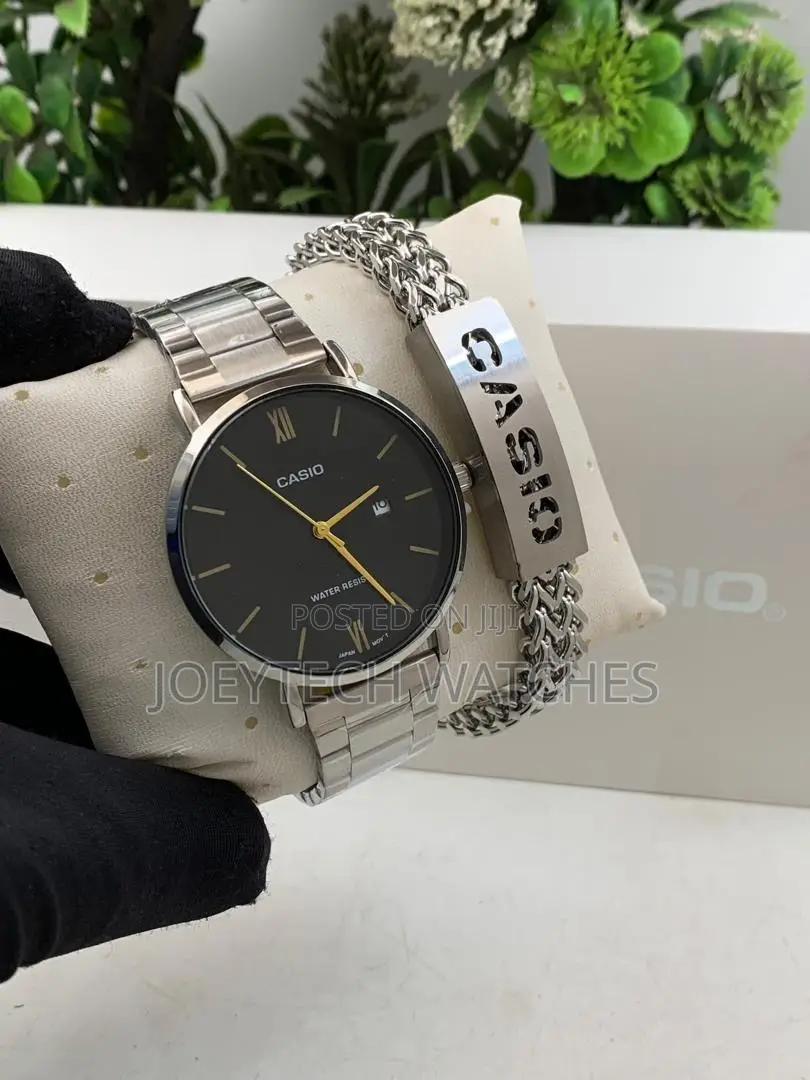 Round Dial Casio + Bracelet