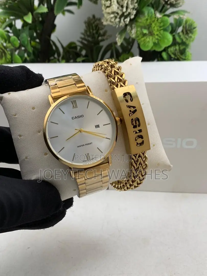 Round Dial Casio + Bracelet