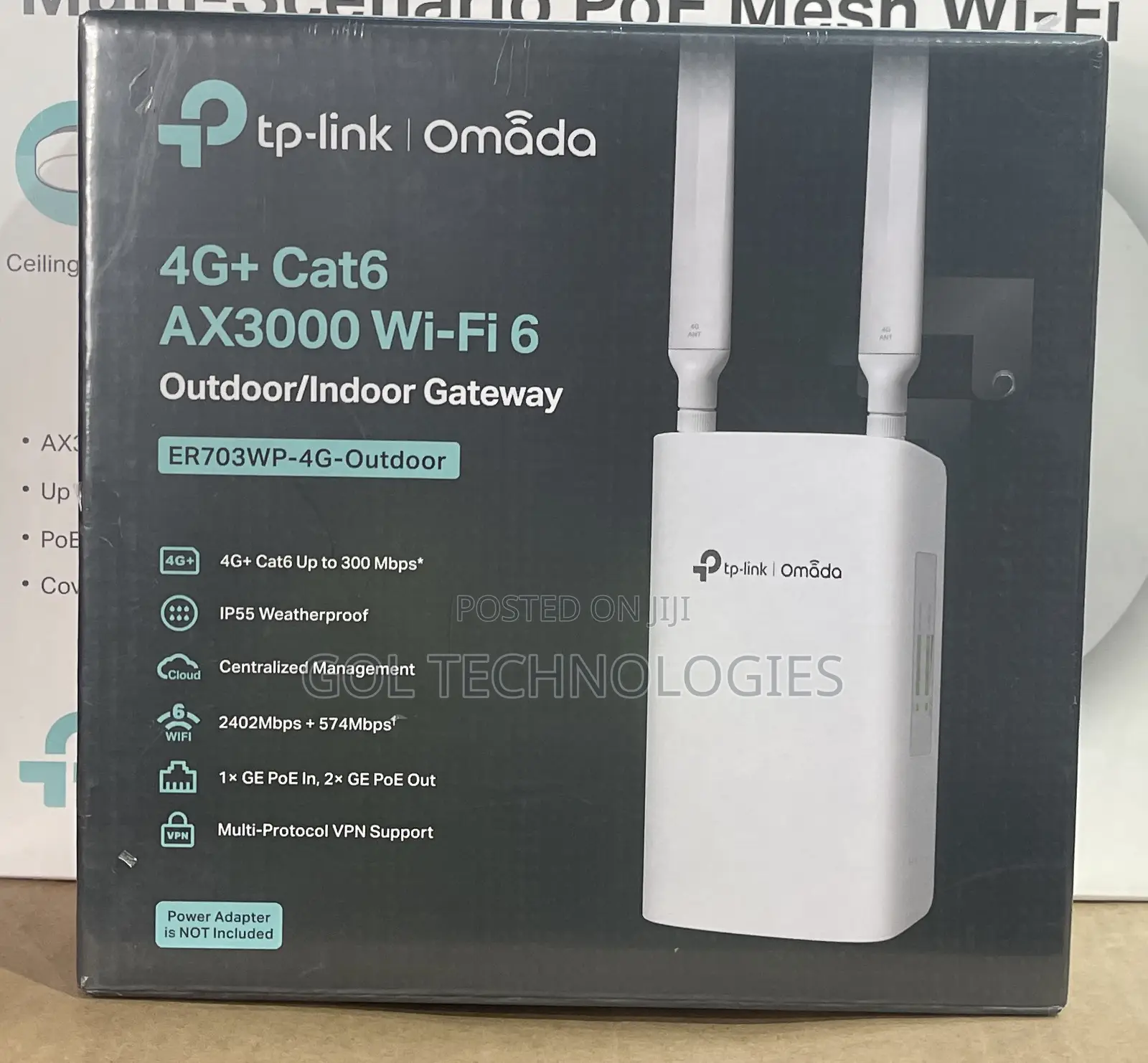 Tp Link Omada 4g+ Cat6 Ax3000 Wi-Fi 6 Outdoor/Indoor Gateway