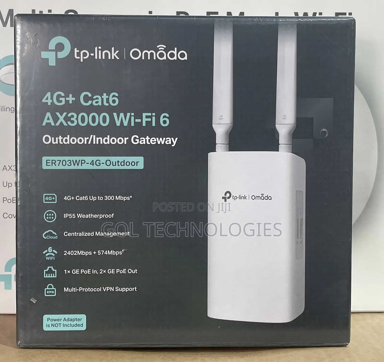 Tp Link Omada 4g+ Cat6 Ax3000 Wi-Fi 6 Outdoor/Indoor Gateway