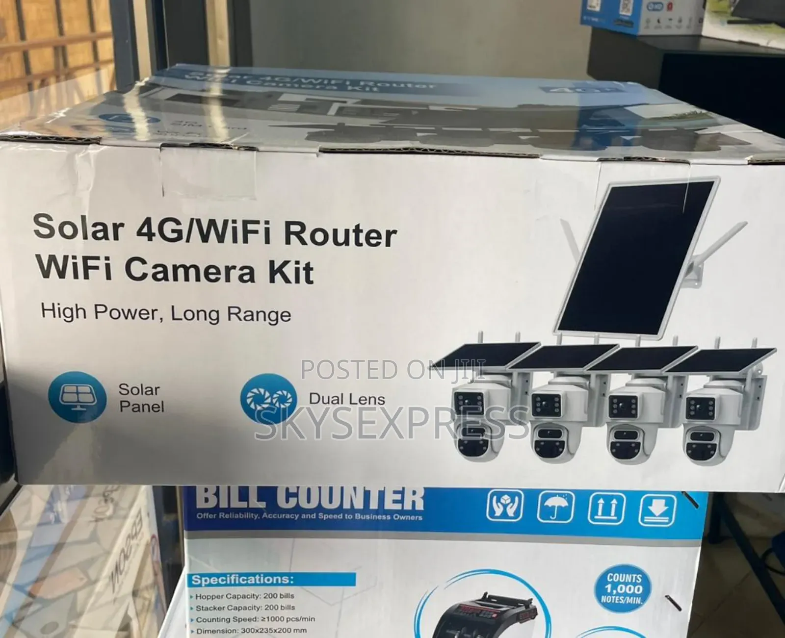 Solar Wifi Cameras With 4g / Wifi Router