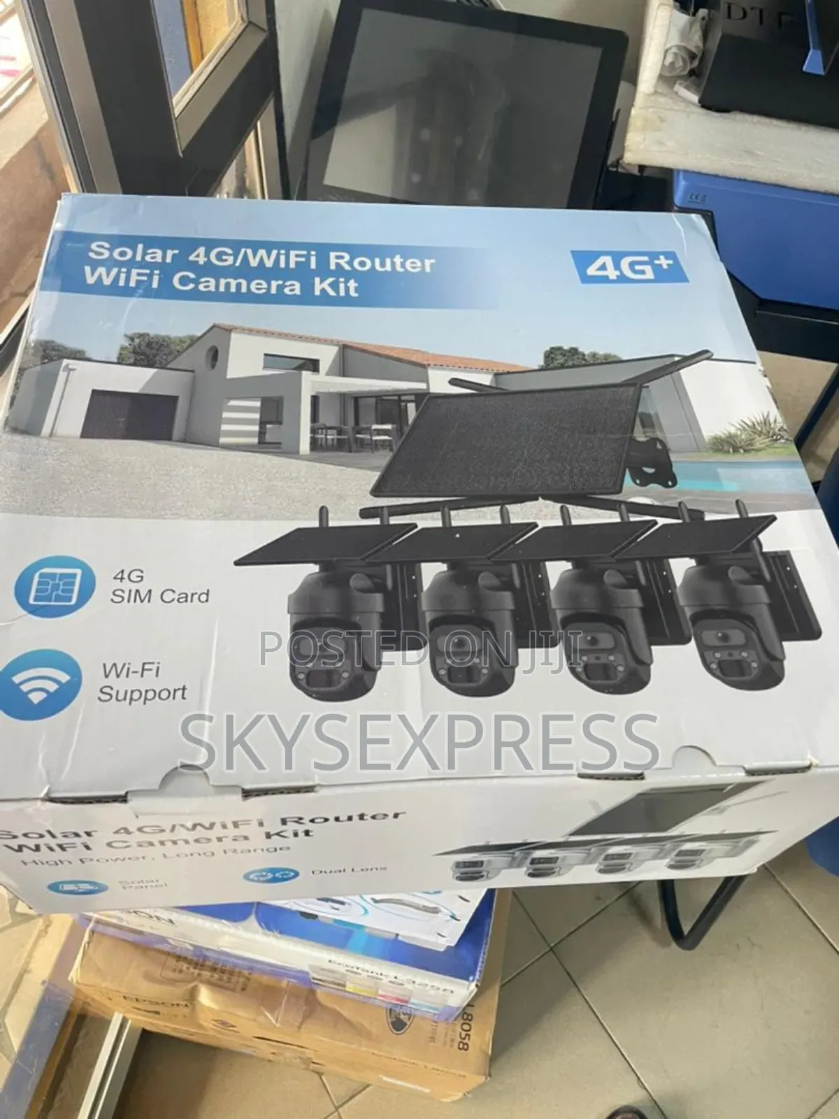 Solar Wifi Cameras With 4g / Wifi Router