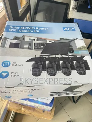 Solar Wifi Cameras With 4g / Wifi Router