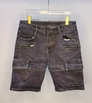 Strong Texture Short Jeans Available in Stock