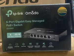 To Link Omada 6-Port Gigabit Easy Managed Poe+ Switch Es206gp