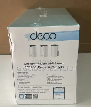Tp-Link Deco S7 Ac1900 Whole Home Mesh Wi-Fi System 3-Pack