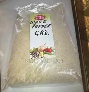 White Pepper Ground and Pepper Corn.