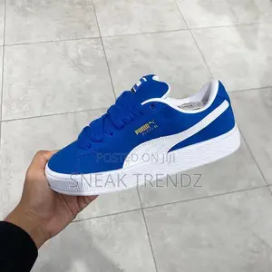 Puma Suede Xl Og Royal Blue and White
