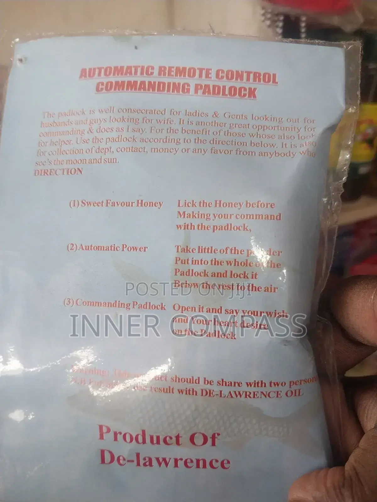 Remote Control Commanding Padlock Love Me Alone Do as I Say