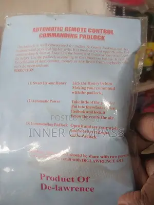 Remote Control Commanding Padlock Love Me Alone Do as I Say