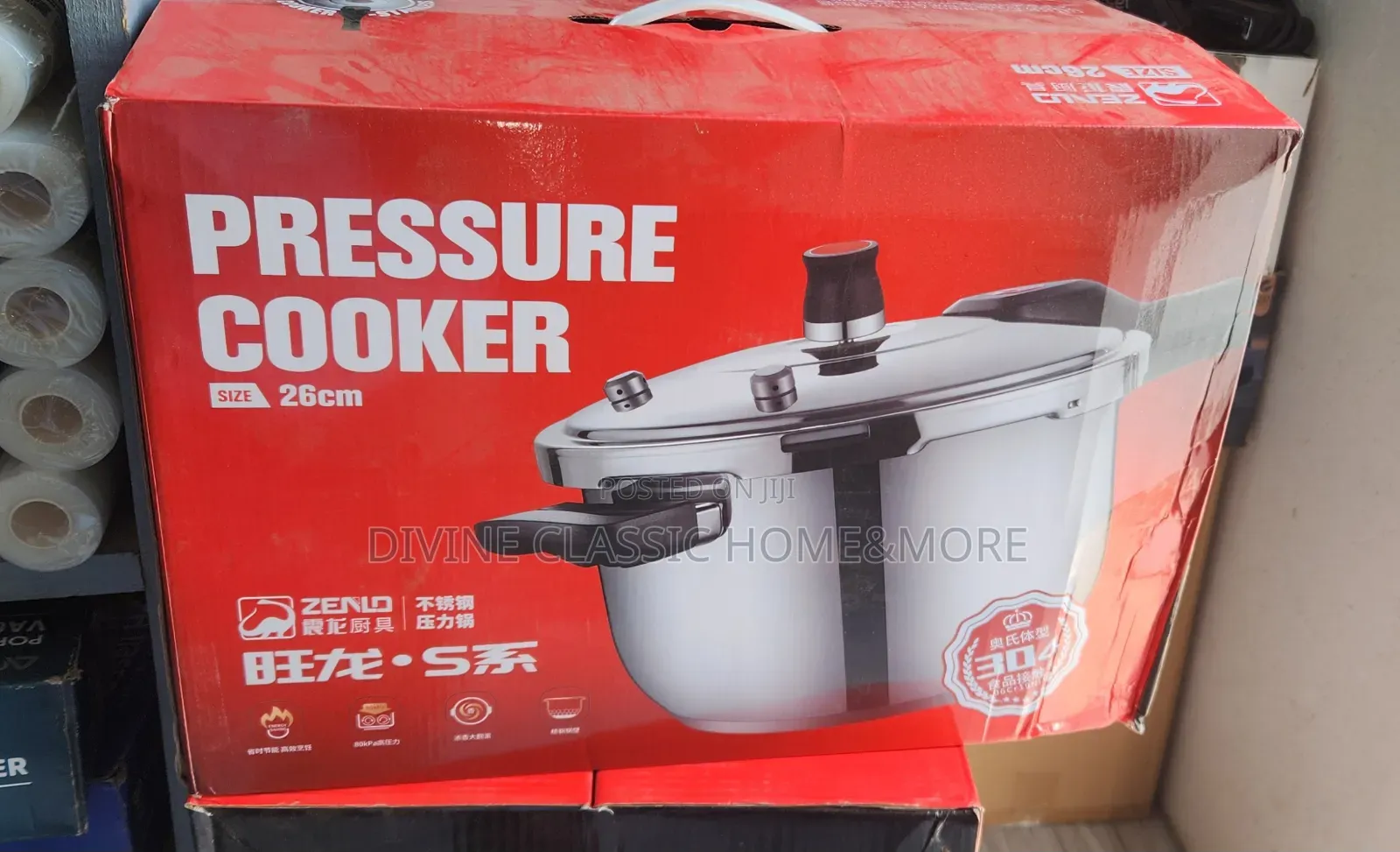Zenlo 8lit Stainless Steel Pressure Cooker