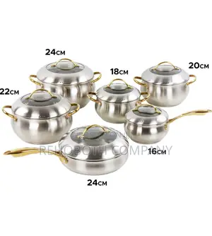 Sq Professional Lustro Stainless Steel Saucepan and Casserole Set 6pc
