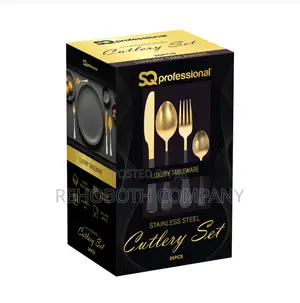 Sq Professional = Luxury Tableware Stainless Steel Cutlery Set 25pcs
