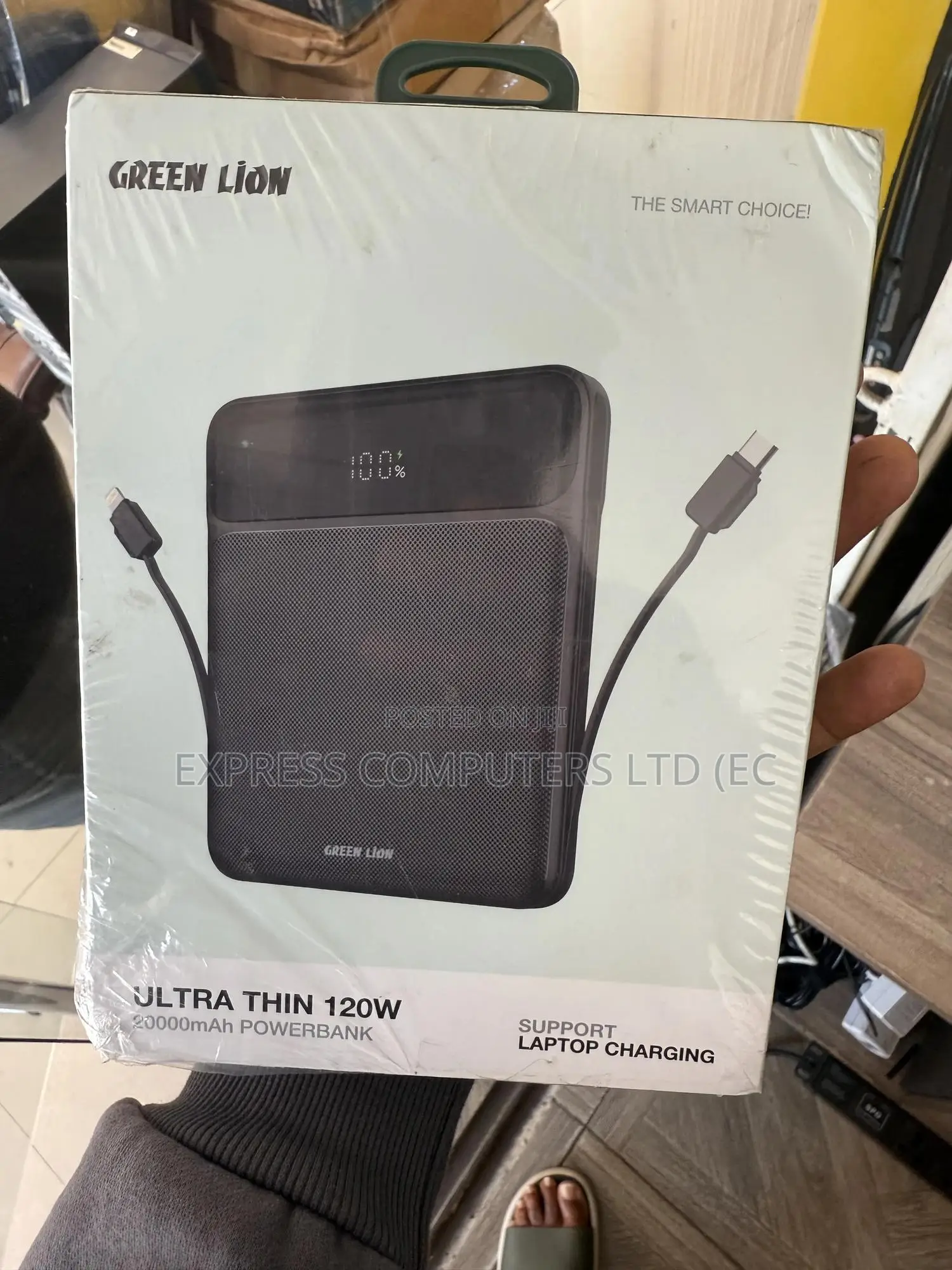 Green Lion Ultra Thin 120w 20000mah Laptop Power Bank From Uk Original