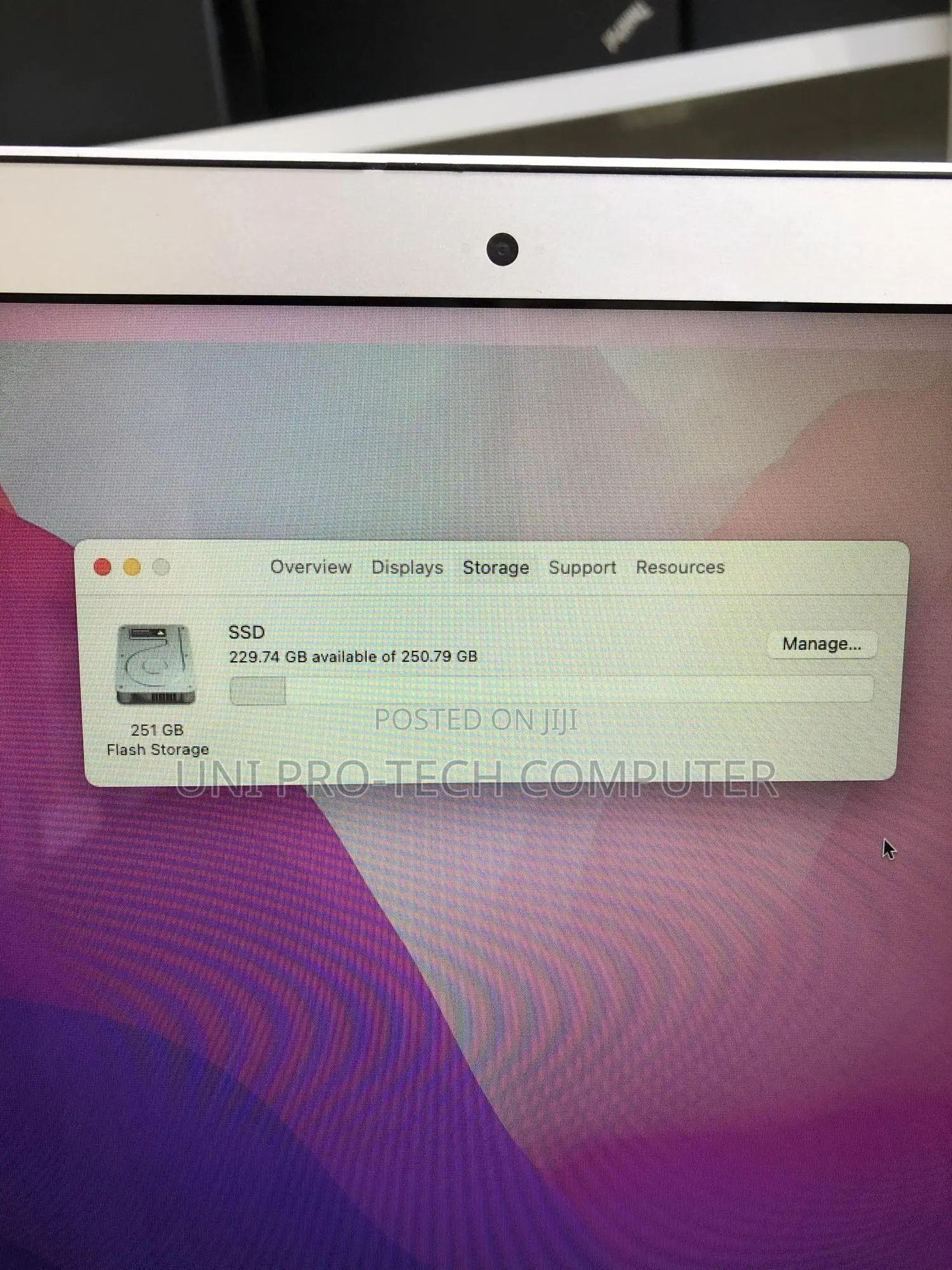 Laptop Apple MacBook Air 8GB Intel Core I5 SSD 256GB