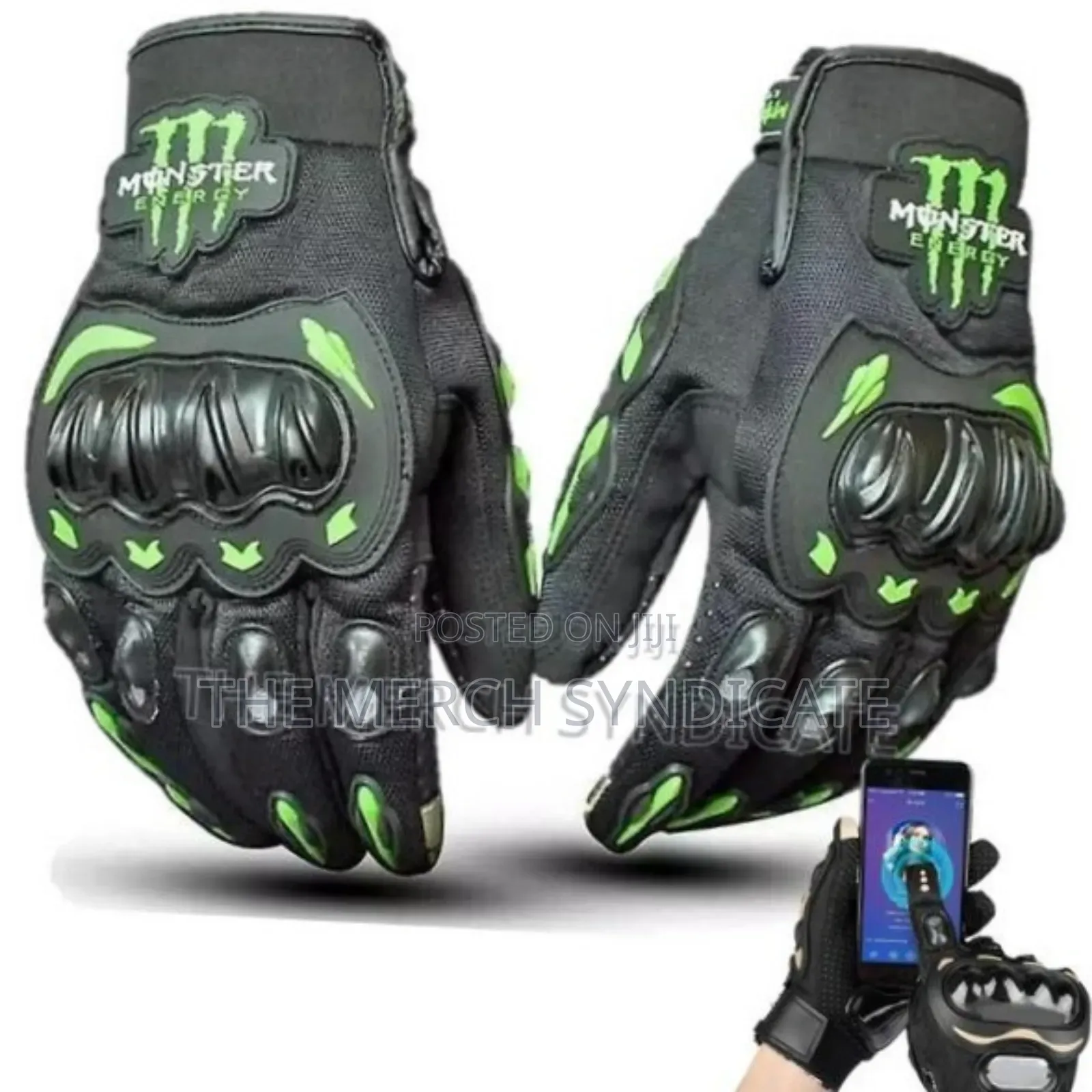 Monster Energy Motorcycle Racing Full Finger Touch Screen Gloves