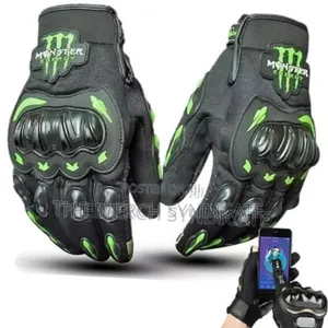 Monster Energy Motorcycle Racing Full Finger Touch Screen Gloves