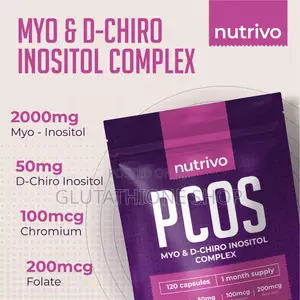 Nutrivo Pcos Myo Inositol D Chiro Inositol - 120 Capsules