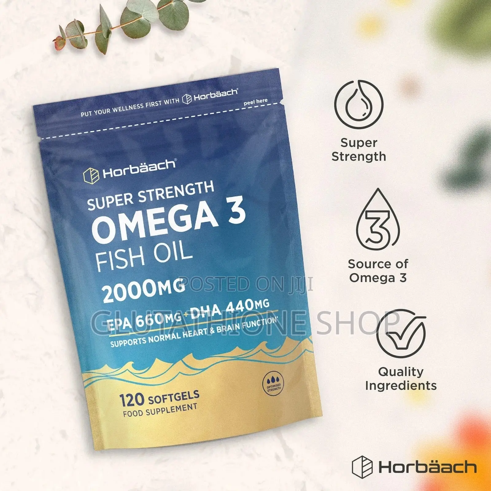 Horbaach Omega-3 Fish Oil Supplements