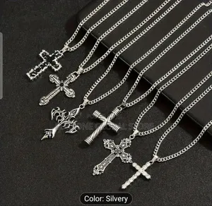 Vintage Mixed Style Silvery Chain Necklaces