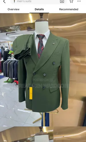 Slim Fit Breasted Suit.
