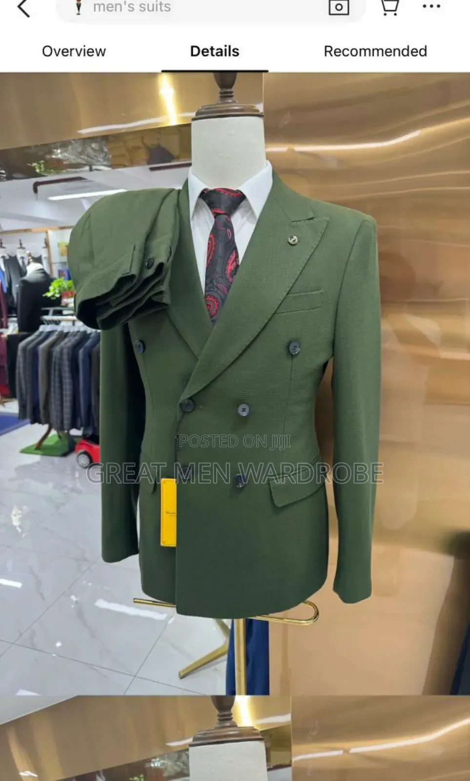 Slim Fit Breasted Suit.