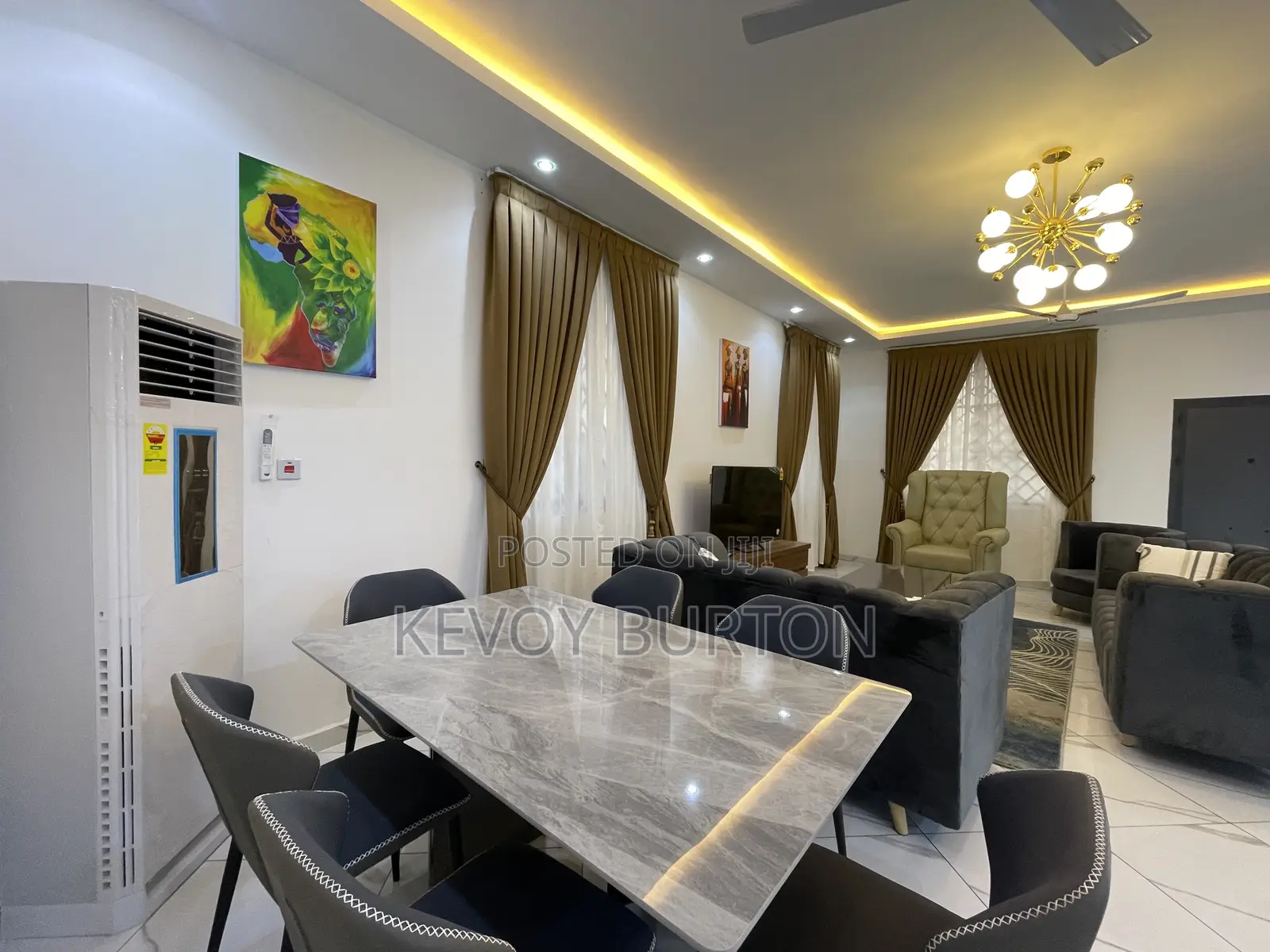 Furnished 4bdrm House in Borteymab, Tema Metropolitan for rent