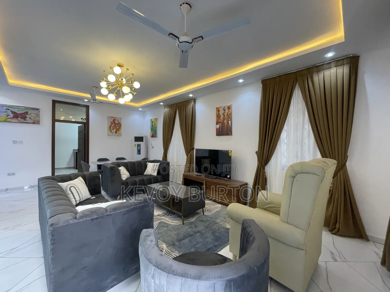 Furnished 4bdrm House in Borteymab, Tema Metropolitan for rent