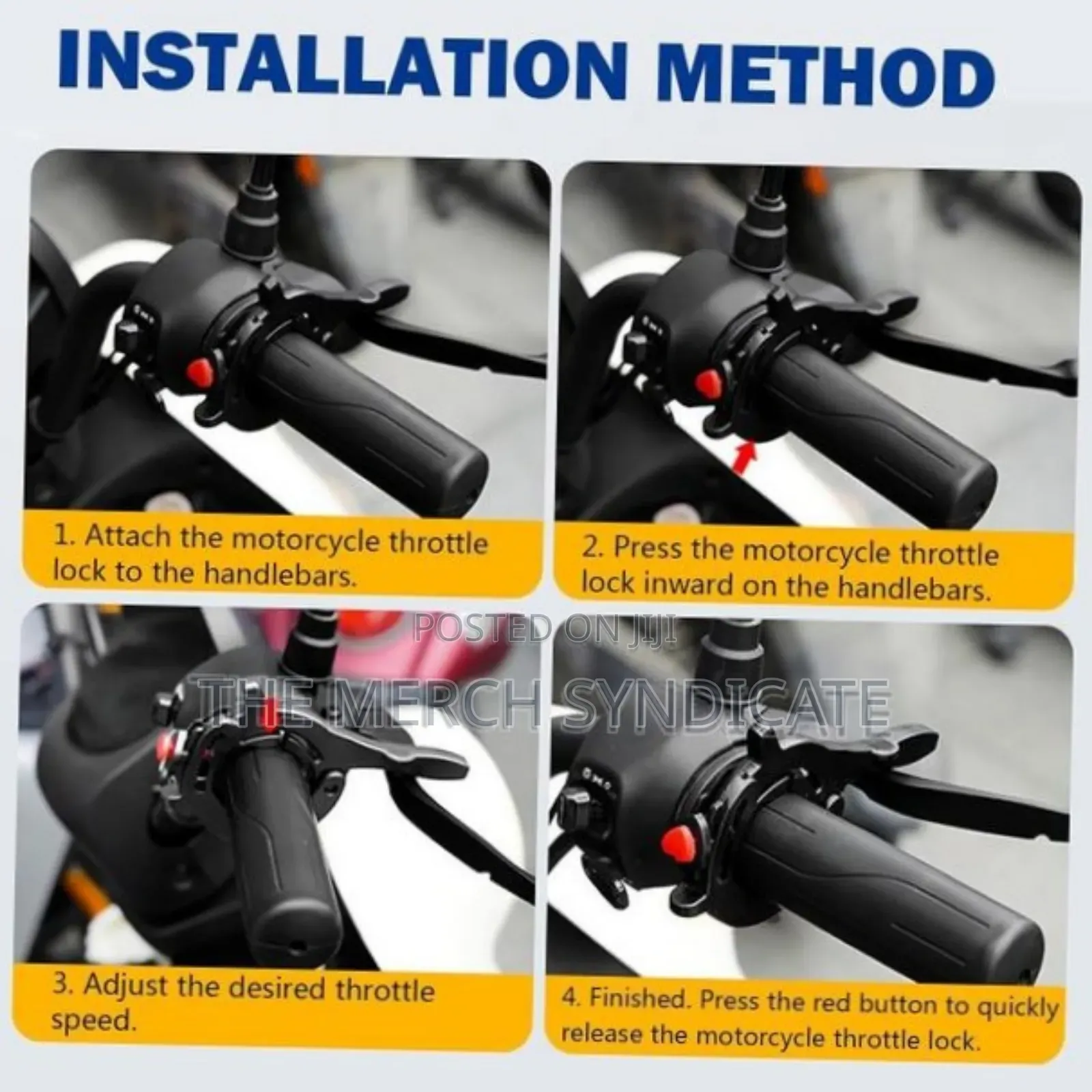 Universal Motorcycle Throttle Cruise Control Assist Clip