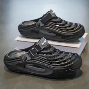 Black & Grey Crocs