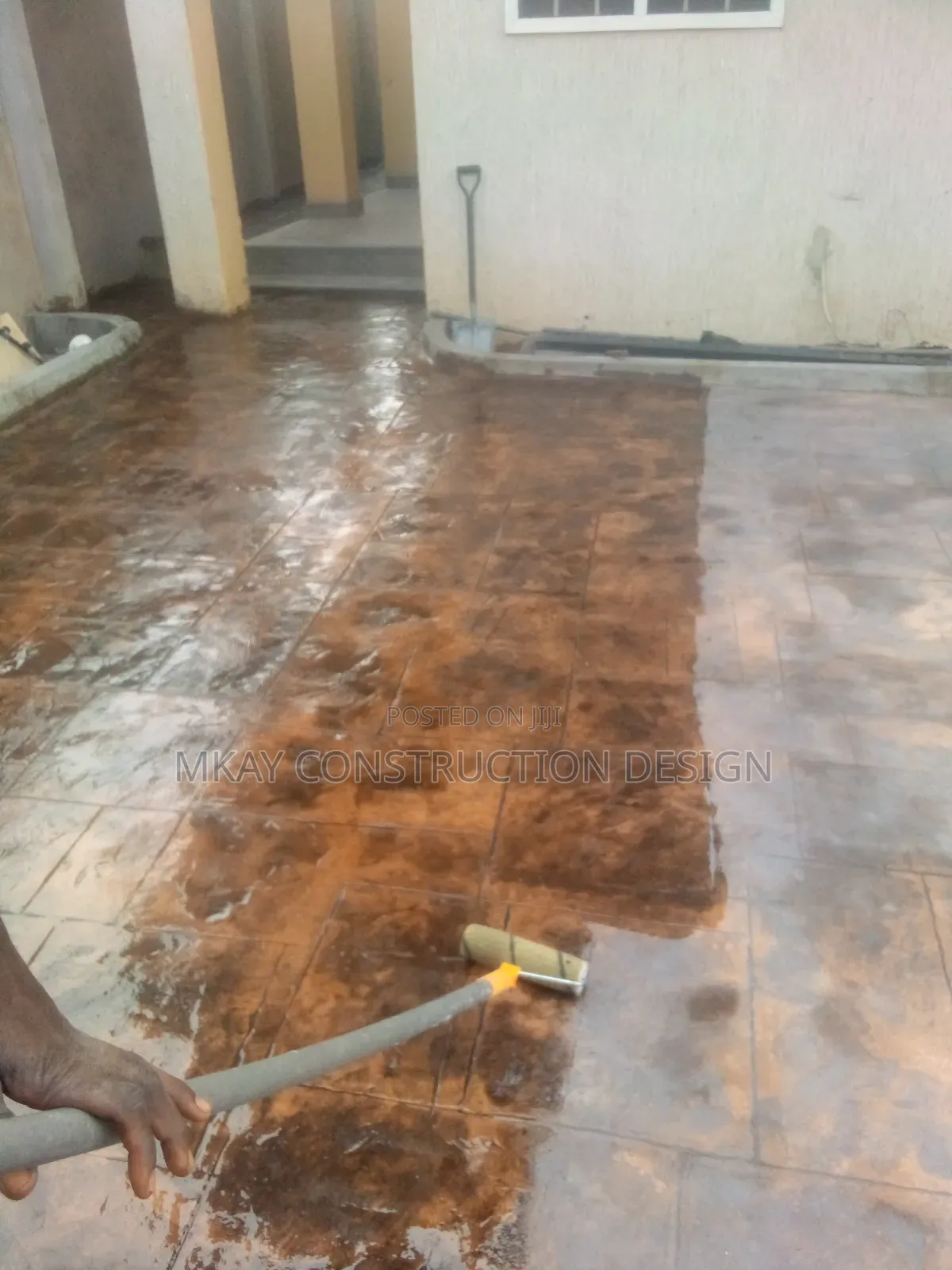 Mkay Designers. Chemical Concrete Stamping