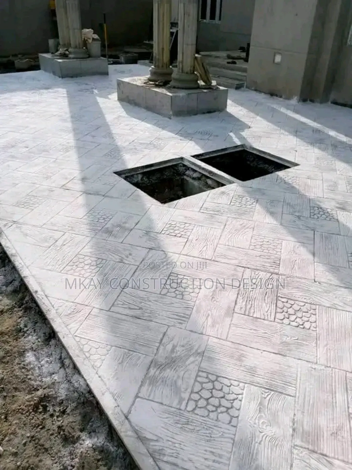 Mkay Designers. Chemical Concrete Stamping