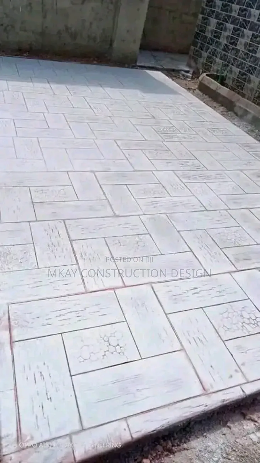 Mkay Designers. Chemical Concrete Stamping