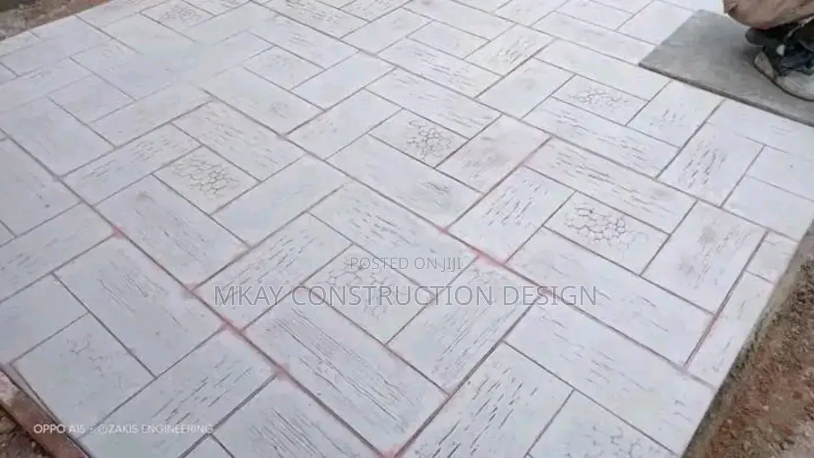 Mkay Designers. Chemical Concrete Stamping