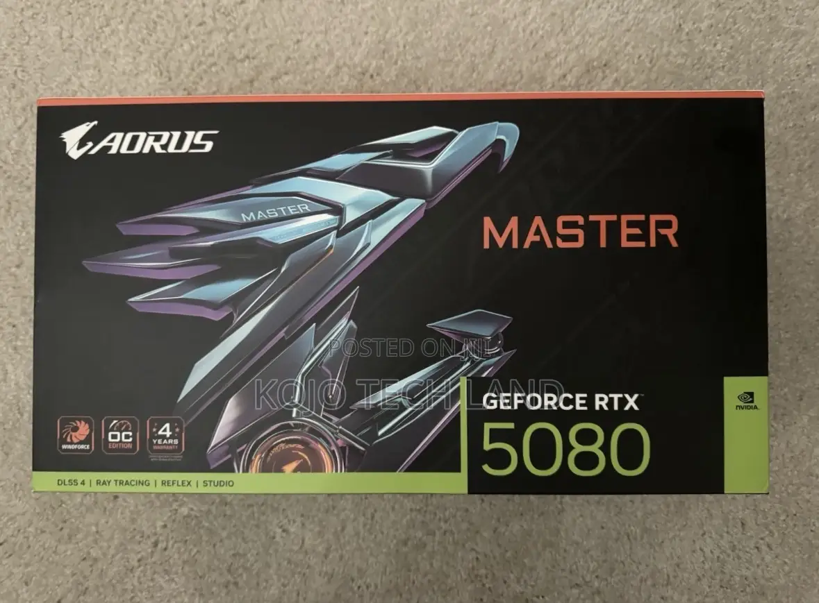 Gigabyte Aorus Geforce RTX 5080 Master Graphics Card 16gb