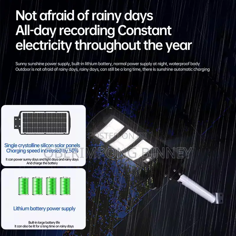 Solar Streetlight With Camera 4g CCTV