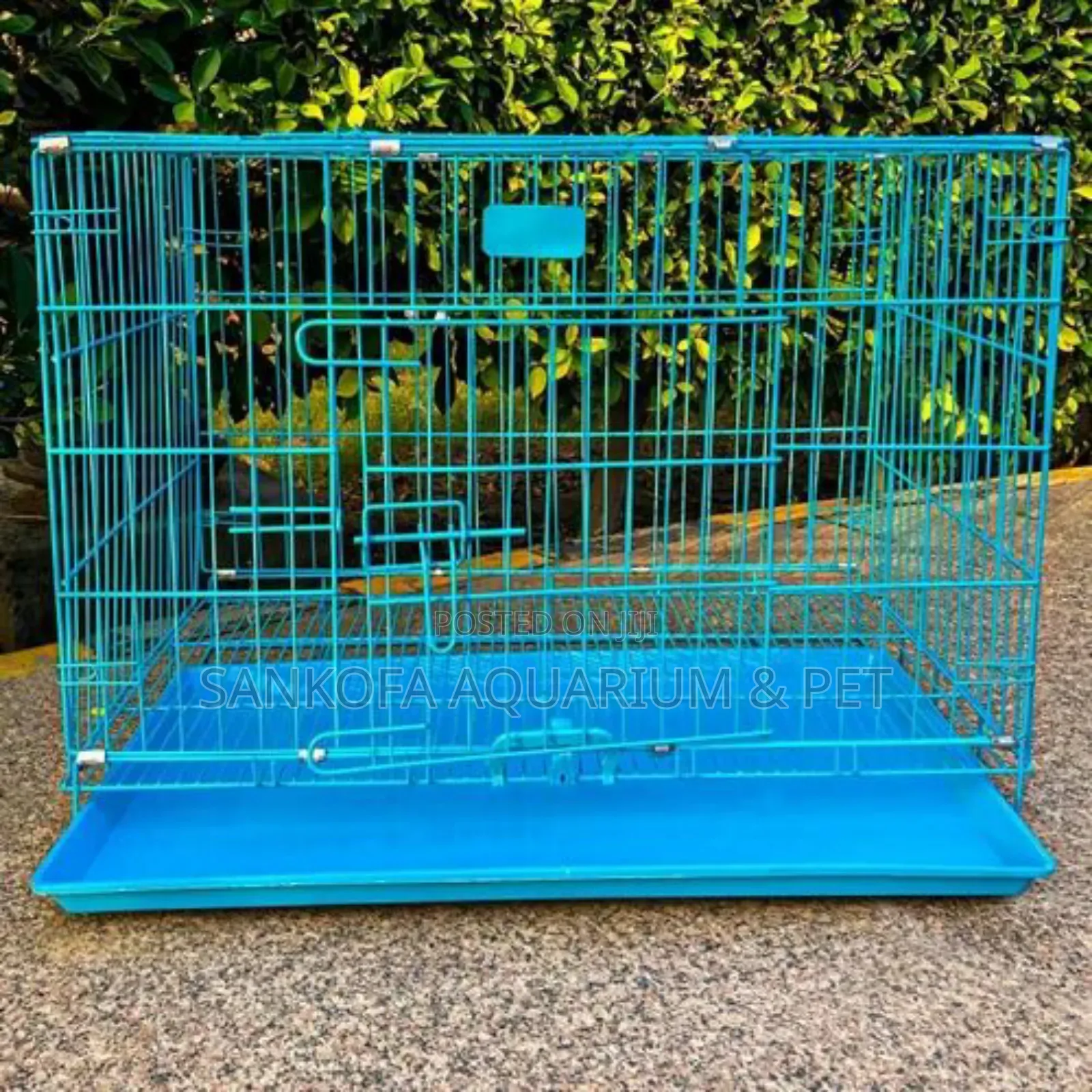 Strong Blue Metallic Dog Cage