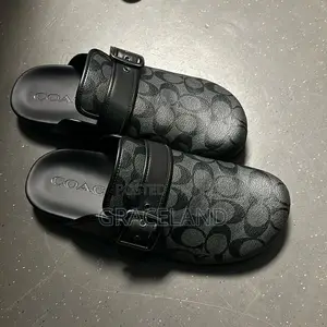 This Is Original Real Pure Leather Coach Clogs Half Shoe for Gentlemen