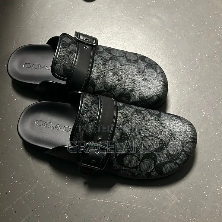 This Is Original Real Pure Leather Coach Clogs Half Shoe for Gentlemen