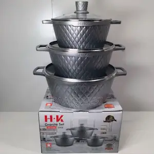 Original H·Vk Granite Die-Cast Cookware Set – 12pcs